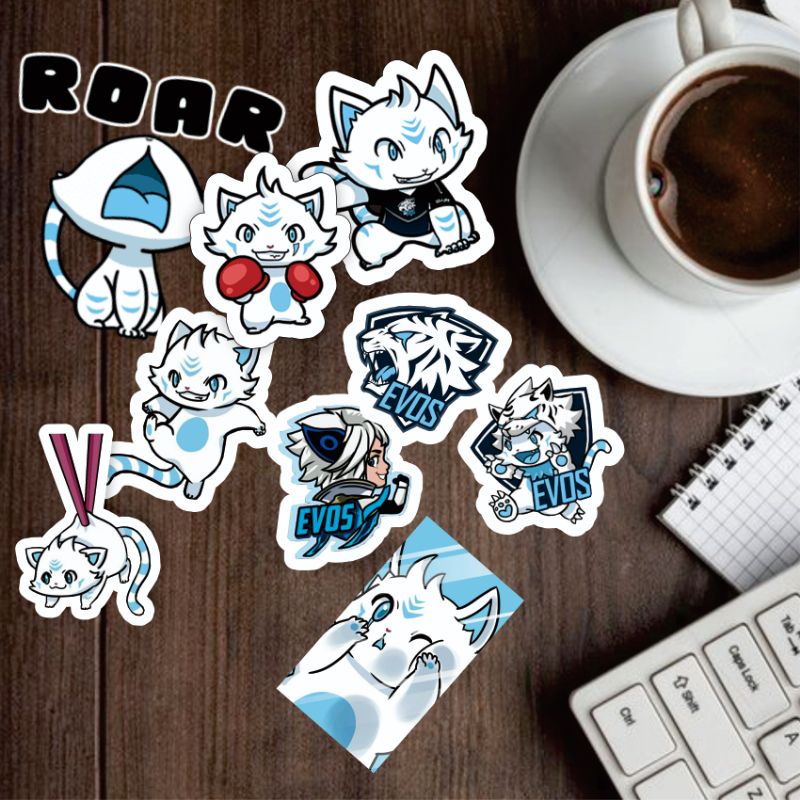 sticker stiker tim e sports evos evos legends evos icon evos Roar , rrq , bigetron onic , alter ego , aura , geek fam , genflix