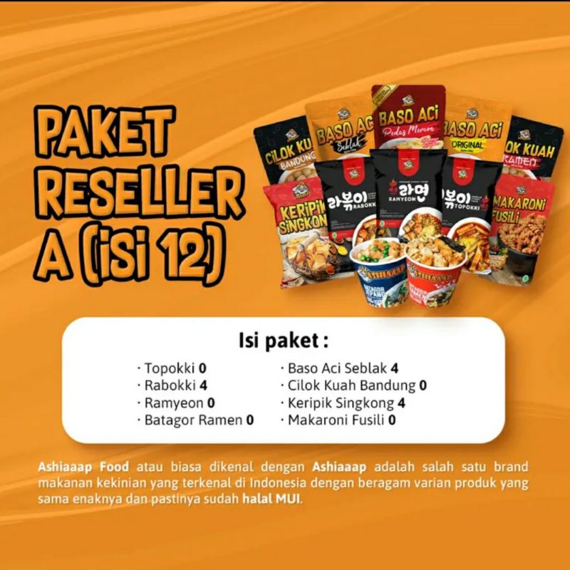 

ASHIAAAP PAKET RESELLER A ISI 12 PCS RABOKKI 4 + BASO ACI SEBLAK 4 + KERIPIK SINGKONG 4 TERMURAH TERENAK GURIH LEZAT