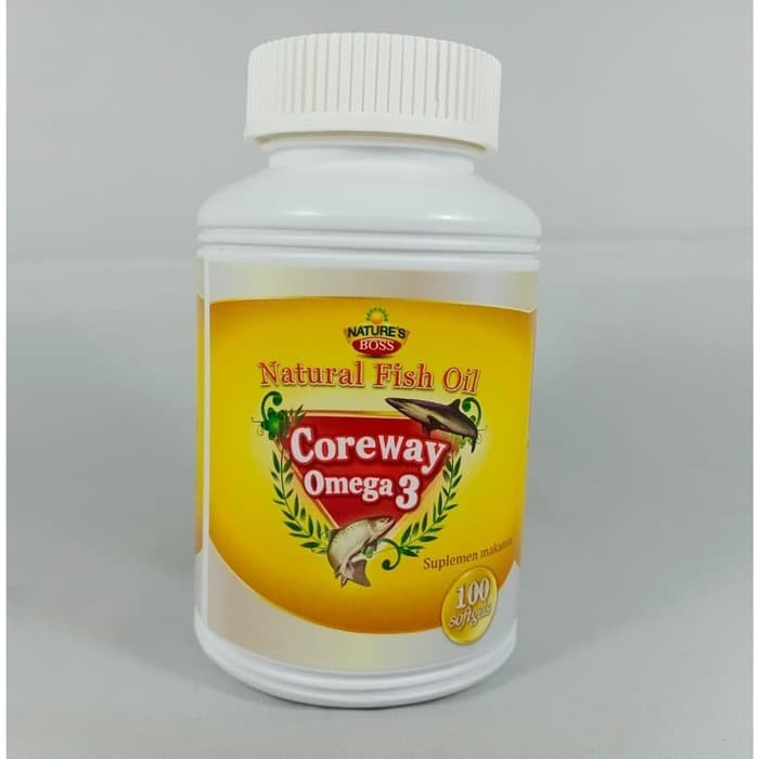 Nature S Boss Natural Fish Oil Coreway Omega 3 Isi 100 Softgels Stroke Indonesia