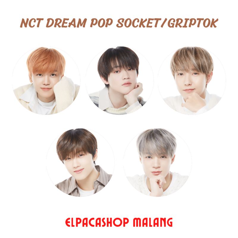 NCT DREAM - MERNEL POP SOCKET/GRIPTOK | JAEMIN,JISUNG, CHENLE, JENO, RENJUN