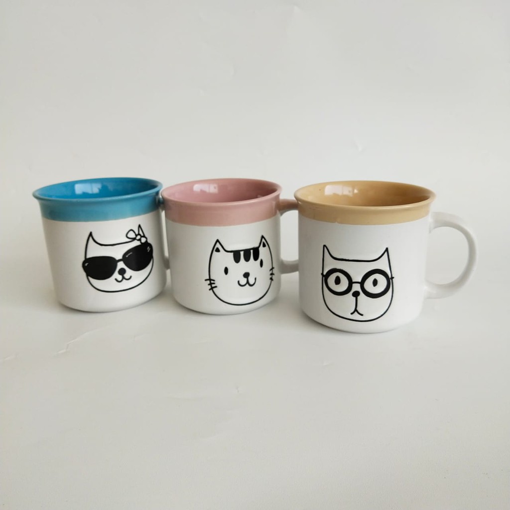 Gelas Mug Keramik Cat