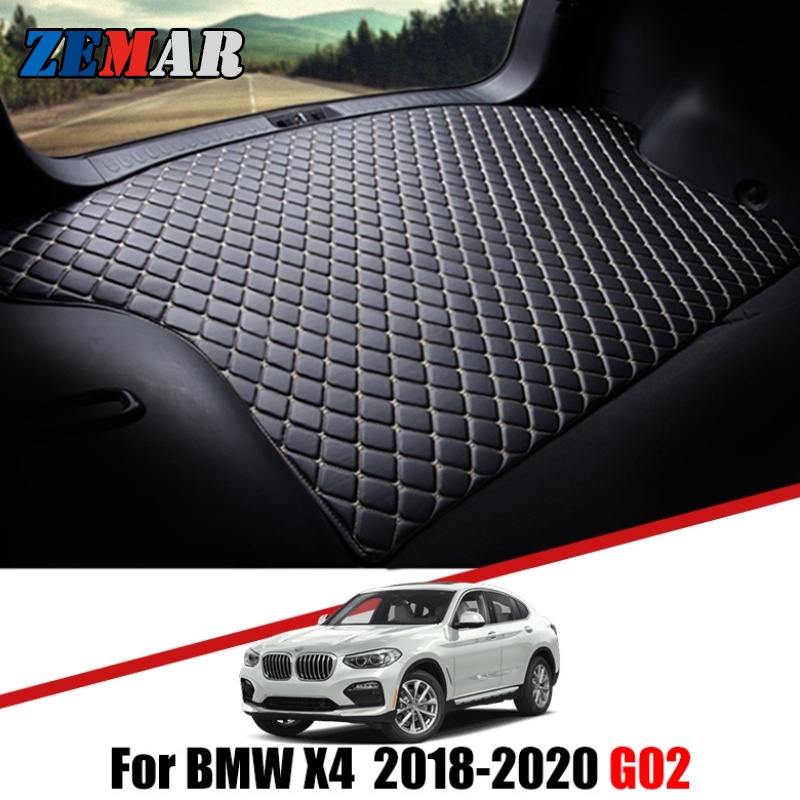 Matras Pelindung Bagasi Mobil Bahan Kulit Premium Untuk BMW X4 G02 2018-2020