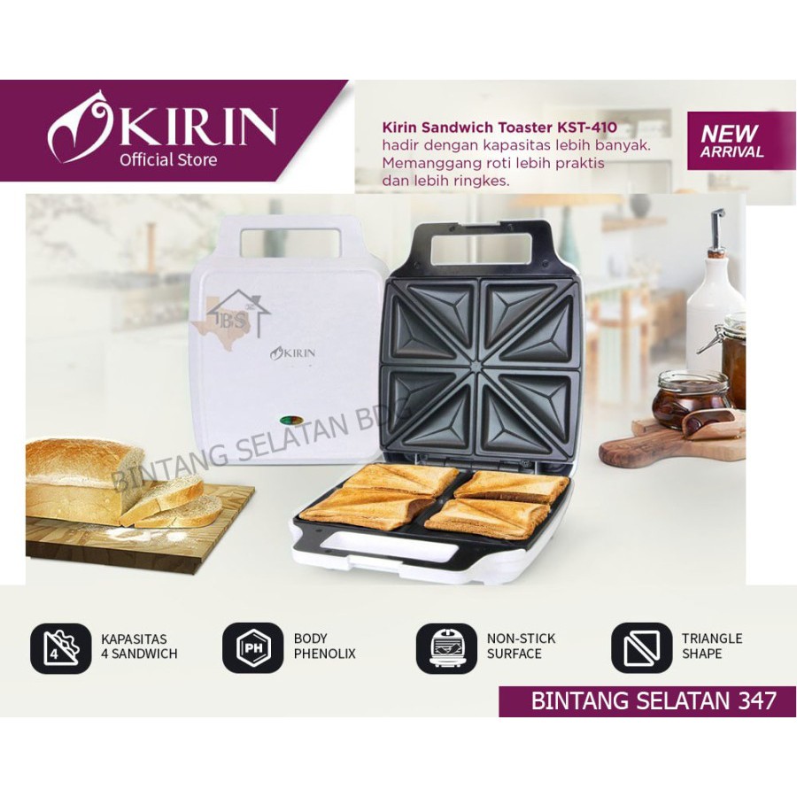 KIRIN TOASTER KST 410/ PANGGANGAN ROTI KIRIN KST410 KST 410