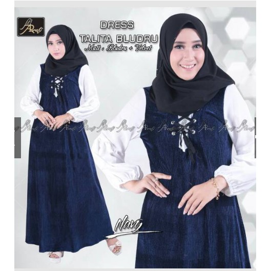 Dress/Gamis Talita Bludru ori by ArRafi