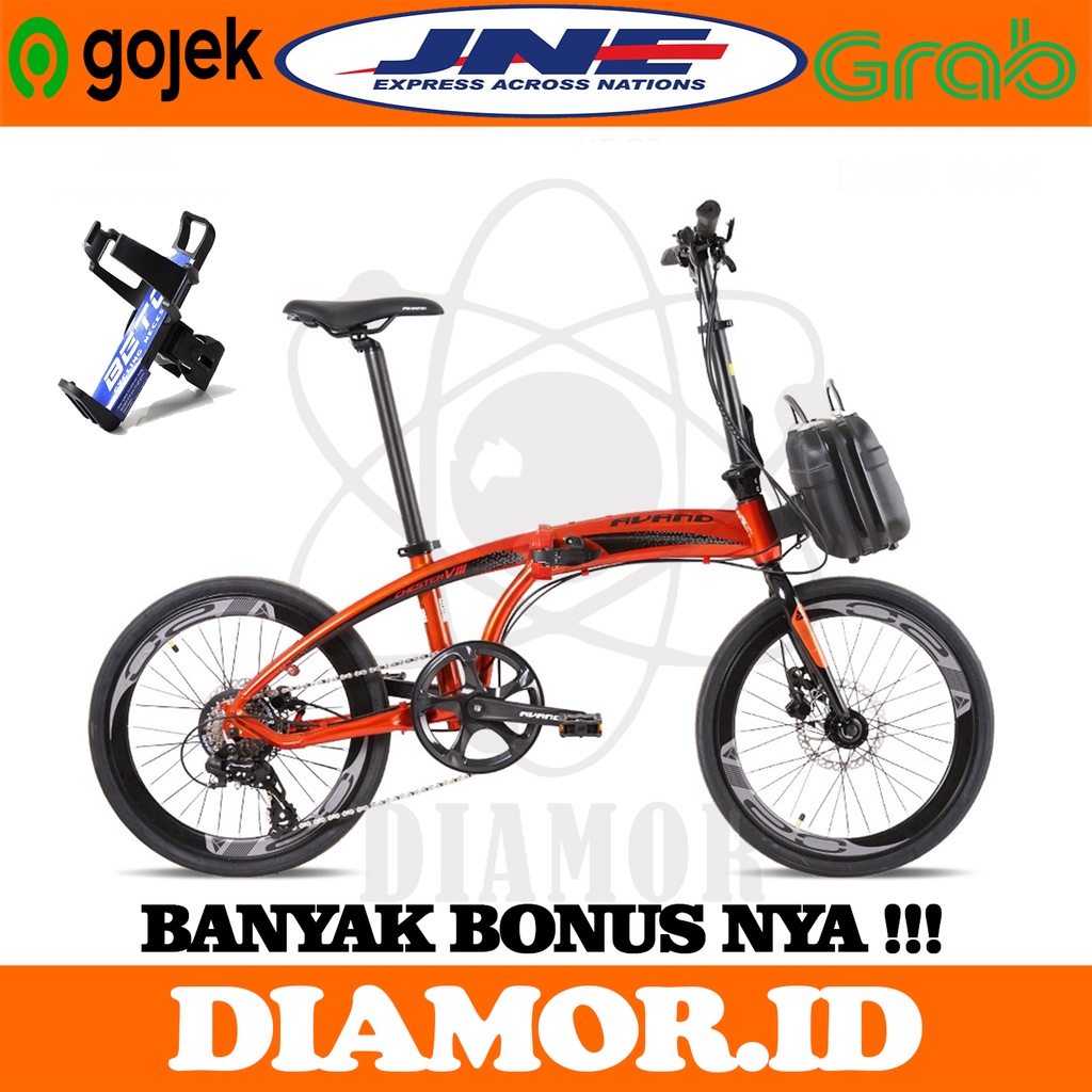 AVAND CHESTER VIII Sepeda Lipat 20 Inch Alloy 8 Speed Rem Hidrolik