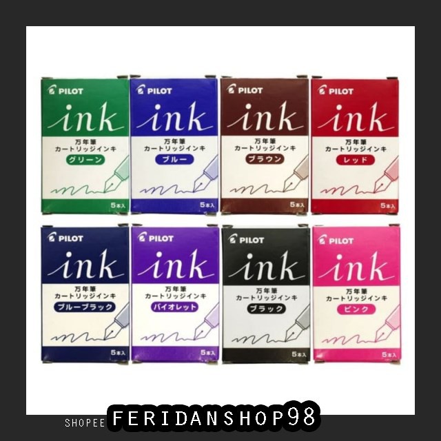 

BT360 PILOT INK CARTRIDGE BEST TINTA KATRID IRF-5S - HITAM BY FERIDANSHOP98