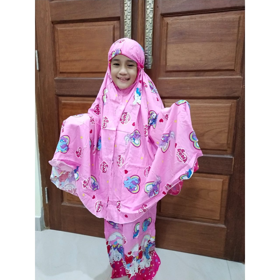 MUKENA ANAK KARAKTER ALESYA BAHAN RAYON PRINT