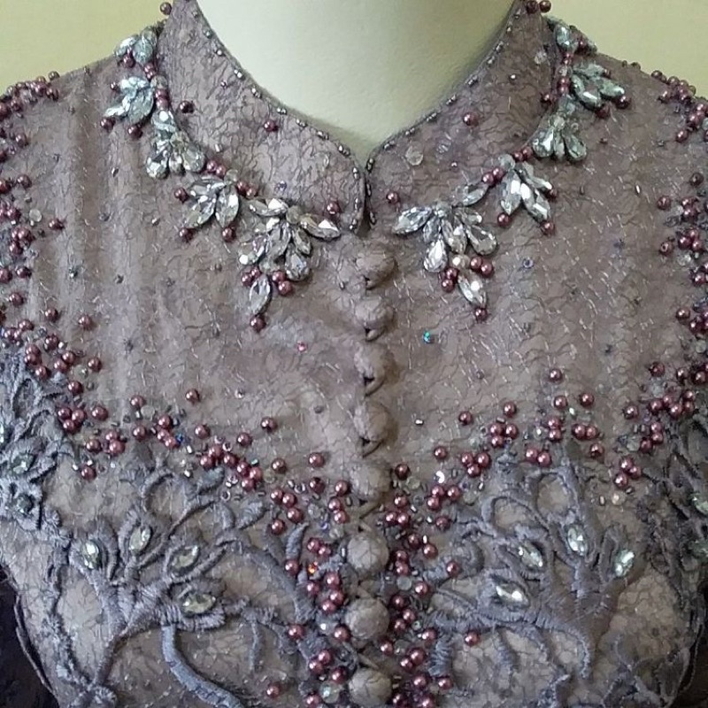 payet leher/hiasan leher/payet hias/hiasan kebaya