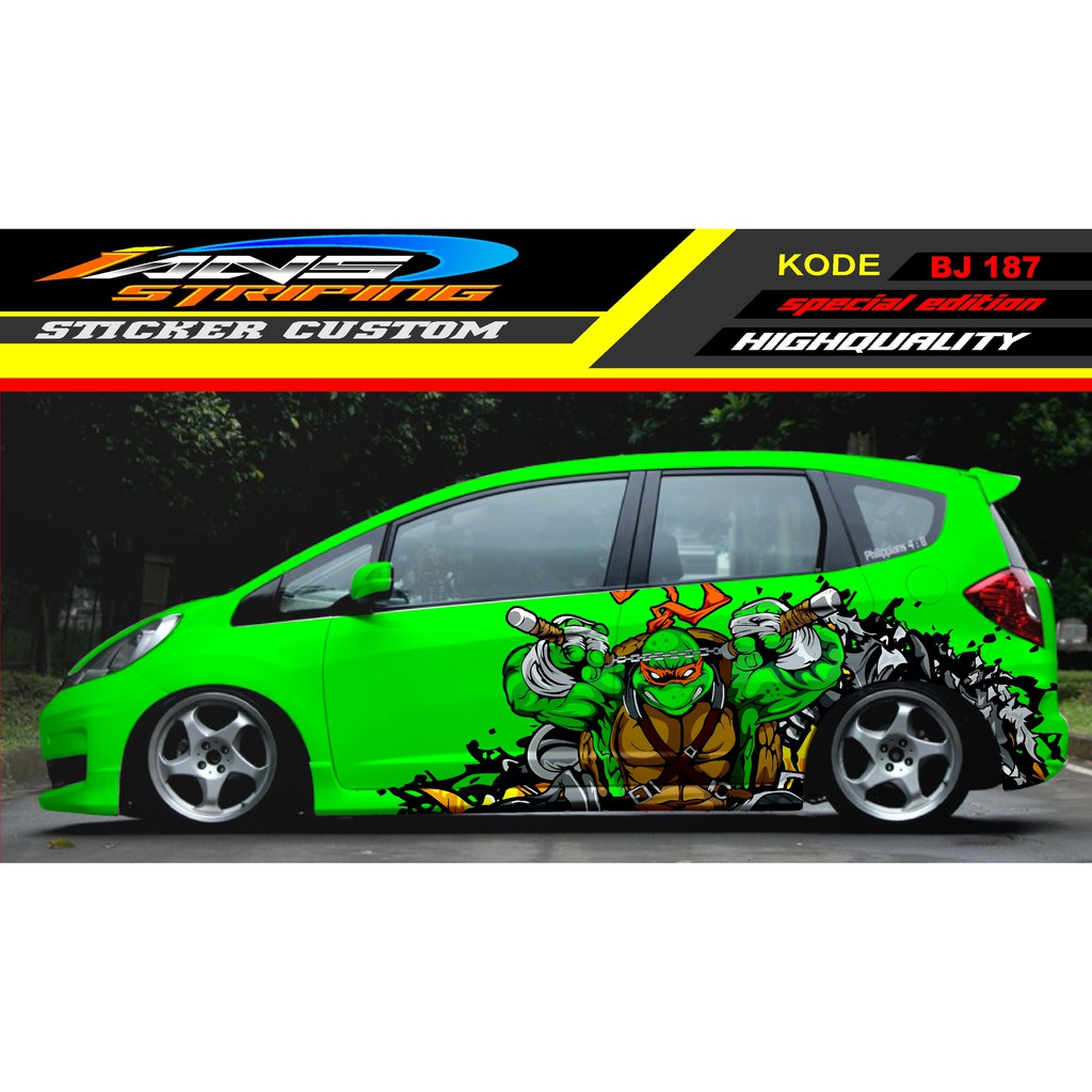 STICKER DECAL HONDA JAZZ / TICKER HONDA JAZZ / STICKER DECAL MOBIL JAZZ / DECAL STICKER MOBIL HONDA