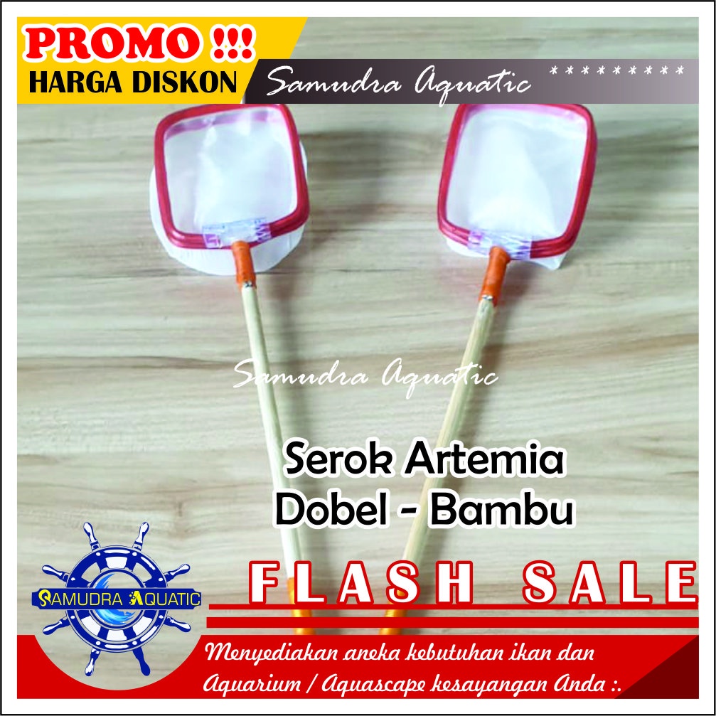 Serok Artemia BAMBU Serok DOBEL / Jaring / Seser Atermia | GRATIS PACKING KARDUS !!!