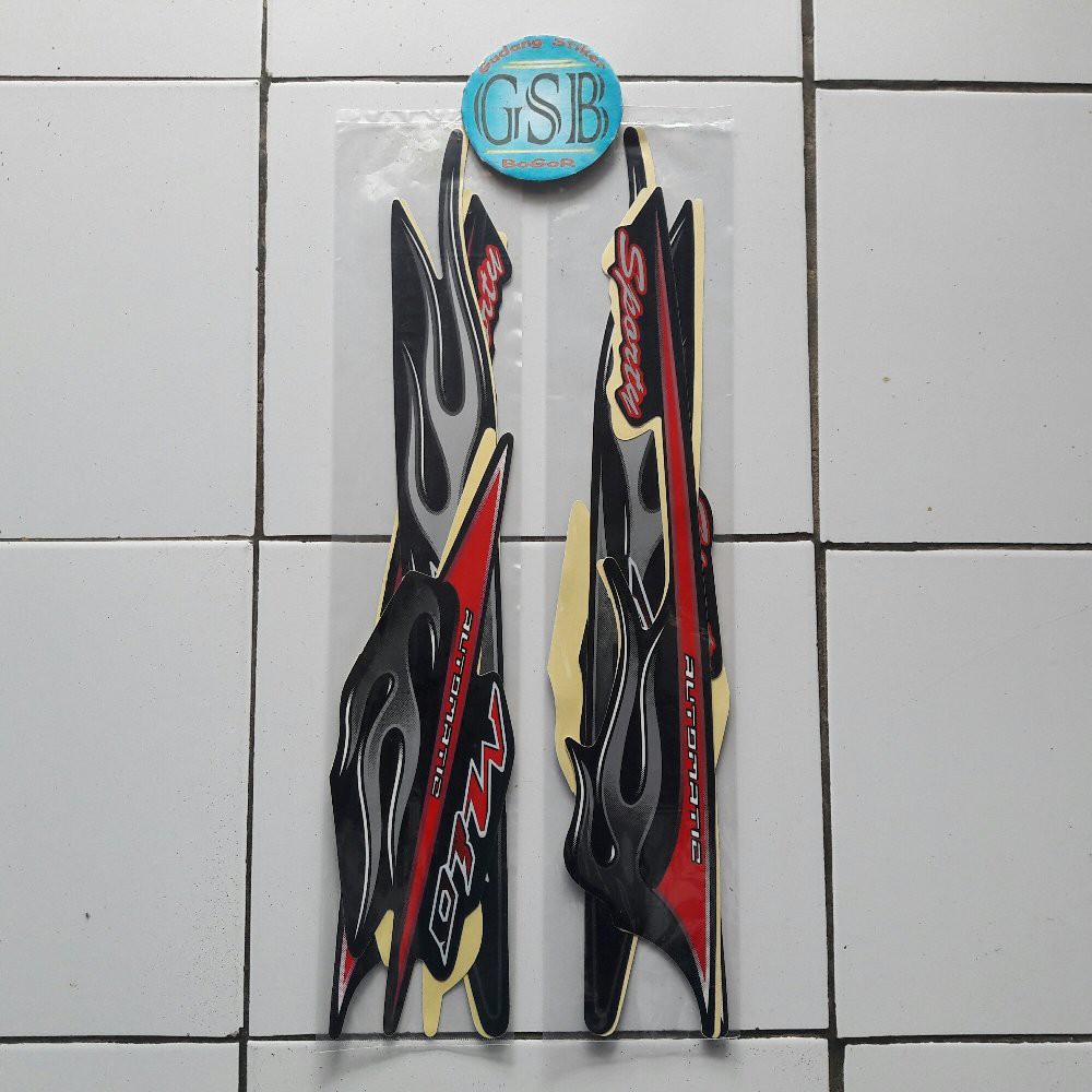 Variasi Stiker Motor Yamaha Mio Sporty 2005 Hitam Shopee Indonesia