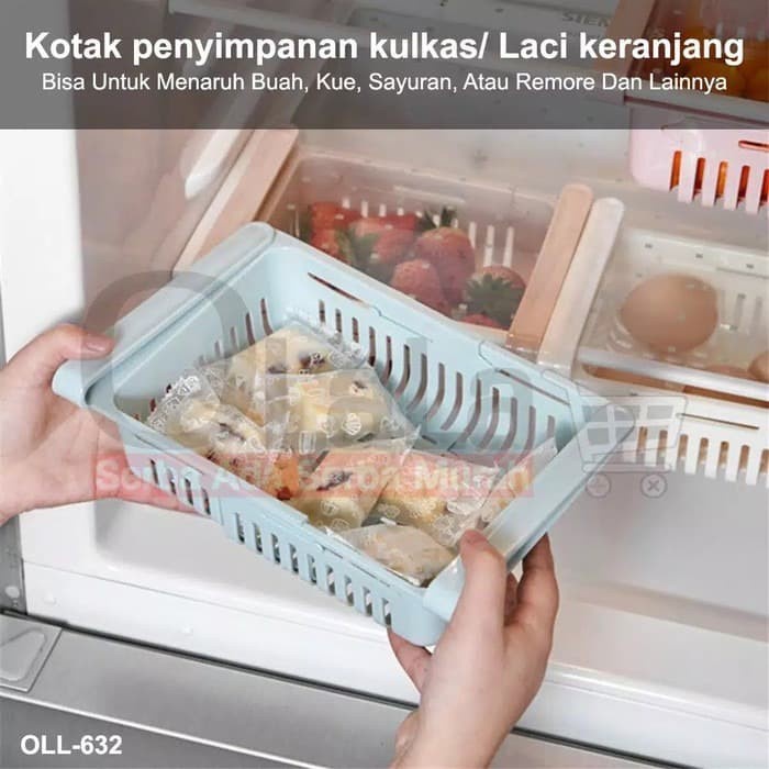 BAROKAH GAMIS CANTOLAN RAK LACI KERANJANG Sliding kulkas lemari meja dapur kitchen