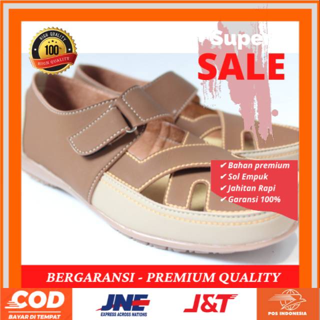 Sepatu moca coklat combi cream terbaru original by one love sandal tasikmalaya garansi 60 hari  U3