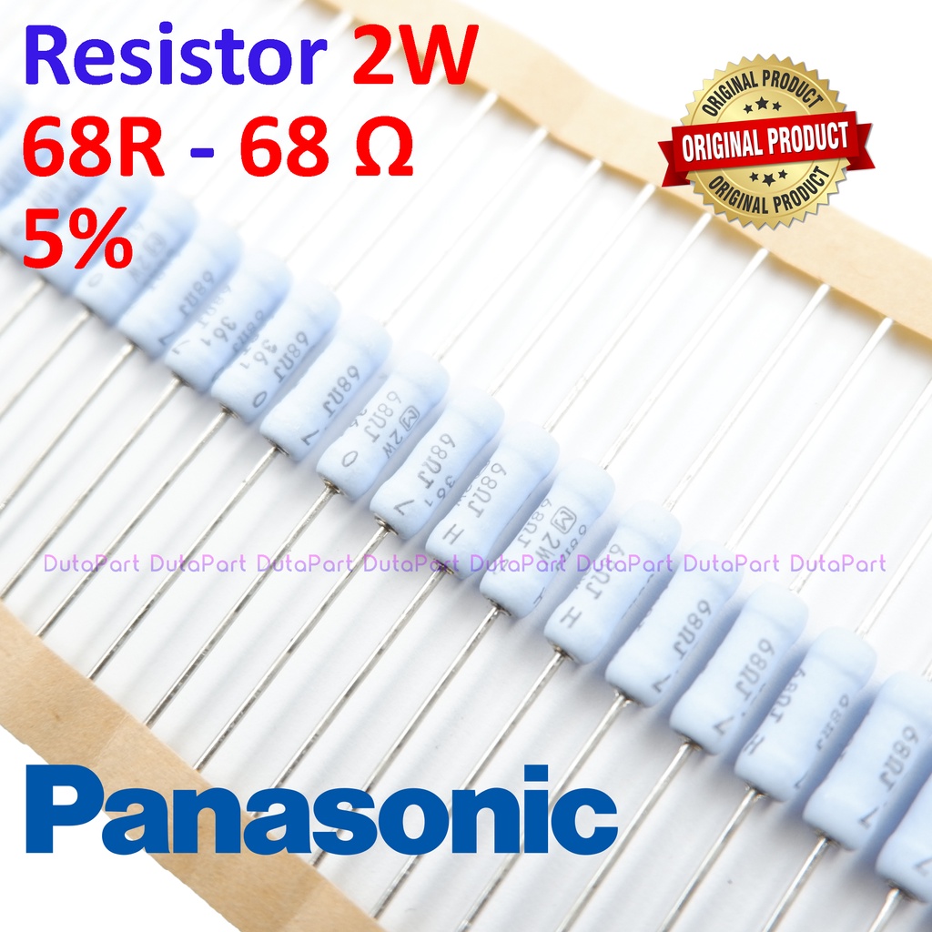 Resistor 68 Ohm 2 Watt 5% ORIGINAL PANASONIC 2W 68R HIGH QUALITY