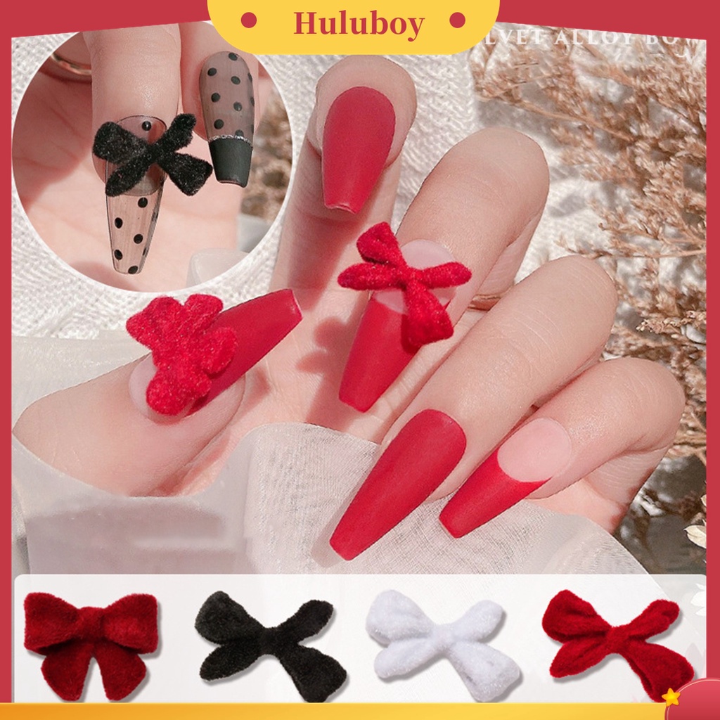 Huluboy Huluboy♡ 5pcs / Set Ornamen Ukiran Pita Anti Pudar Untuk Dekorasi Nail Art