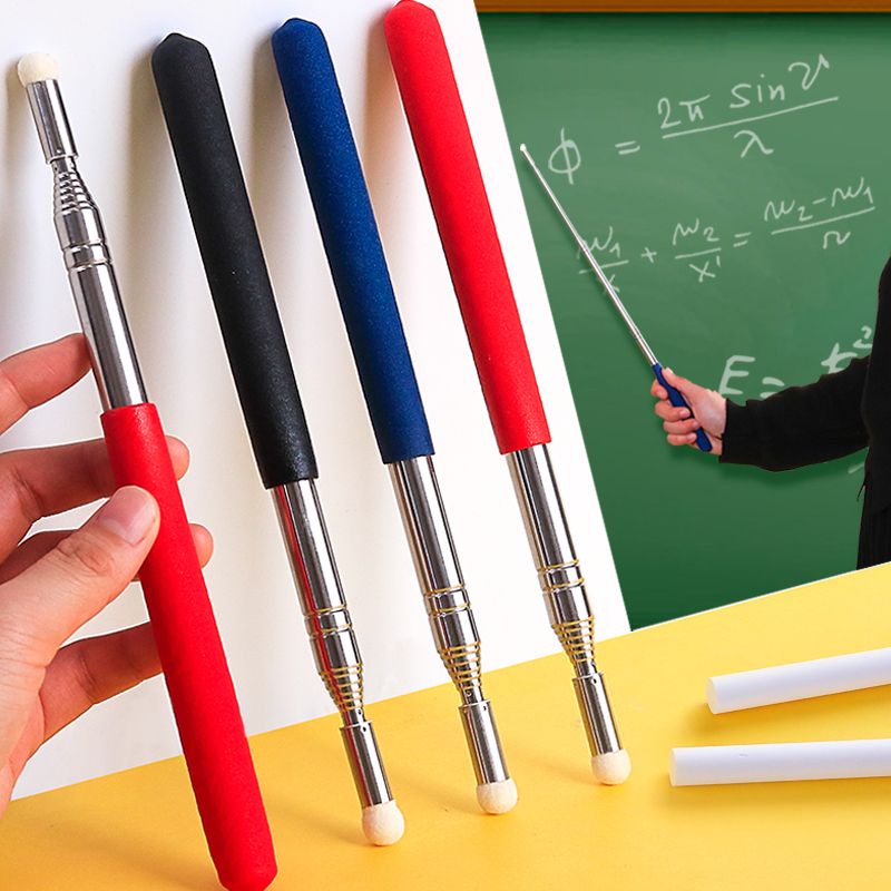 Extendable Pointer Teleskopik 1m Tongkat Penunjuk Whiteboard Untuk Guru Bahan Stainless Steel