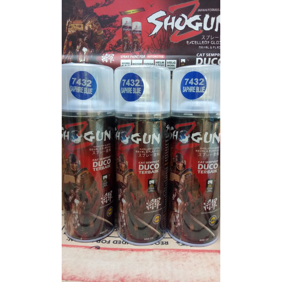 pilox pilox cat semprot duco shogunz shogun 7432 400cc saphire blue biru tua