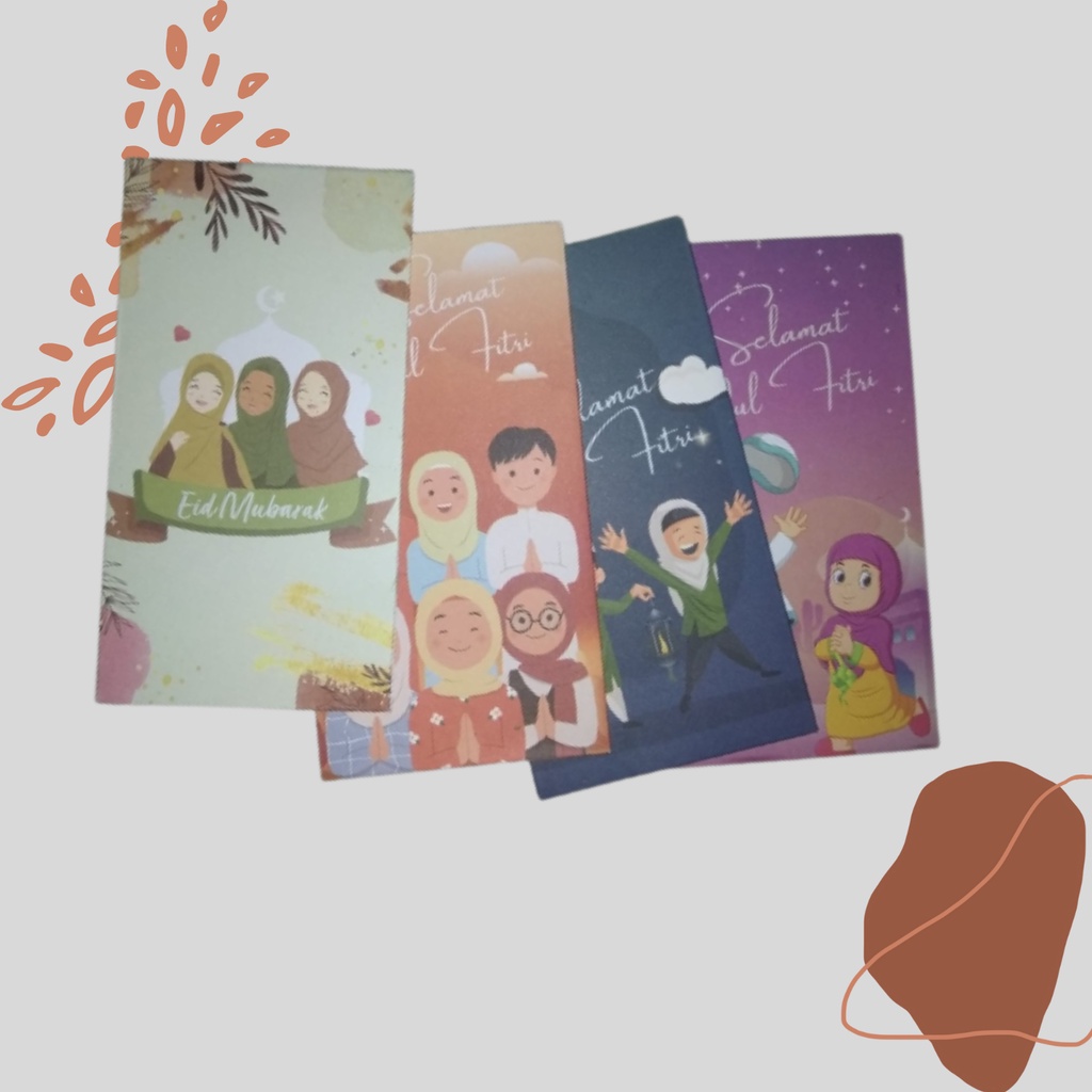 

Amplop Lebaran Lucu, Panjang, Uang tanpa dilipat