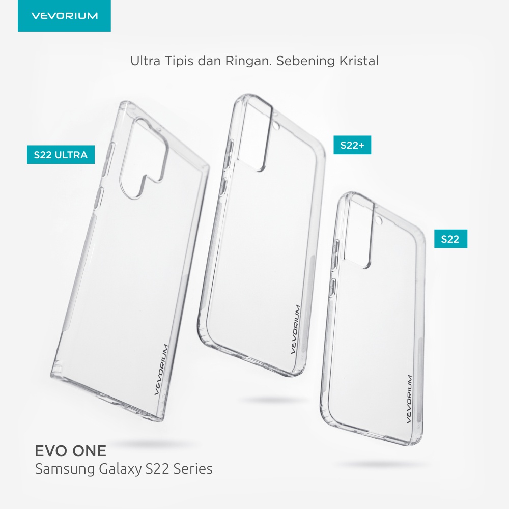 VEVORIUM EVO ONE Samsung S22 ULTRA S22+ S22 PLUS S22 Clear Soft Case