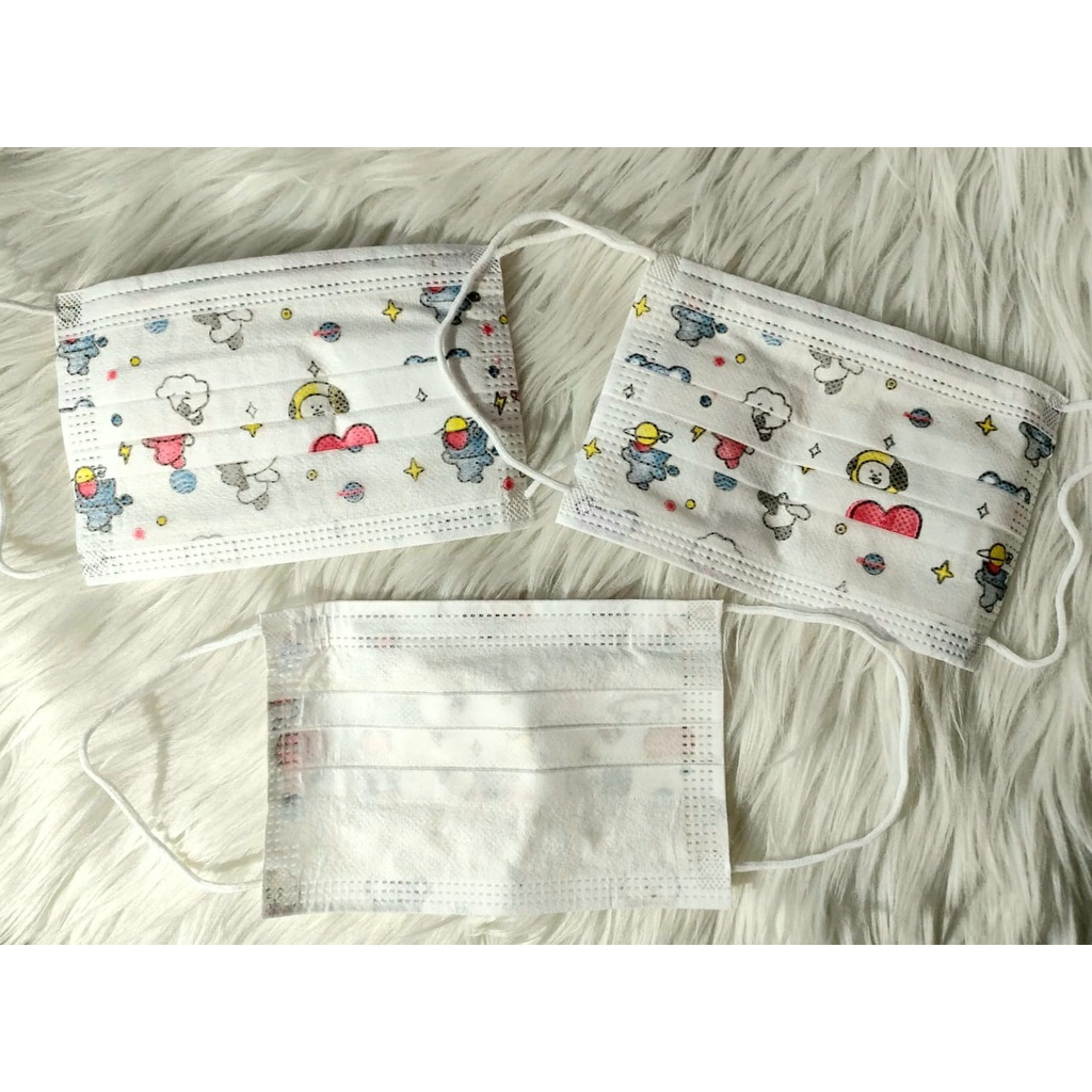 Masker Anak Motif K-Pop 3ply Import Real Pict ALADDIN_88