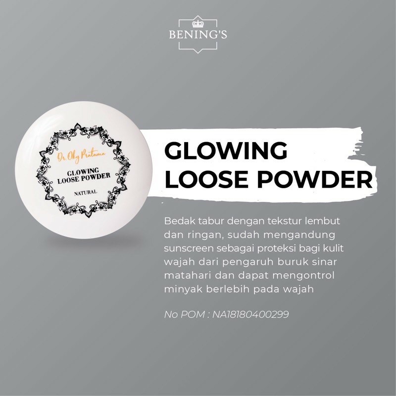 Glowing Loose Powder Benings Clinic by dr. Oky Pratama