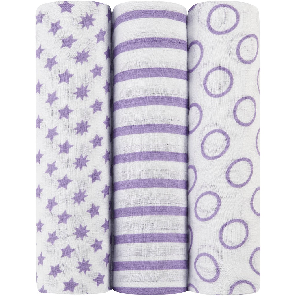 Ideal Baby 3 Pack Muslin Swaddles Cherub Kain Bedong Bayi Dan Anak Shopee Indonesia