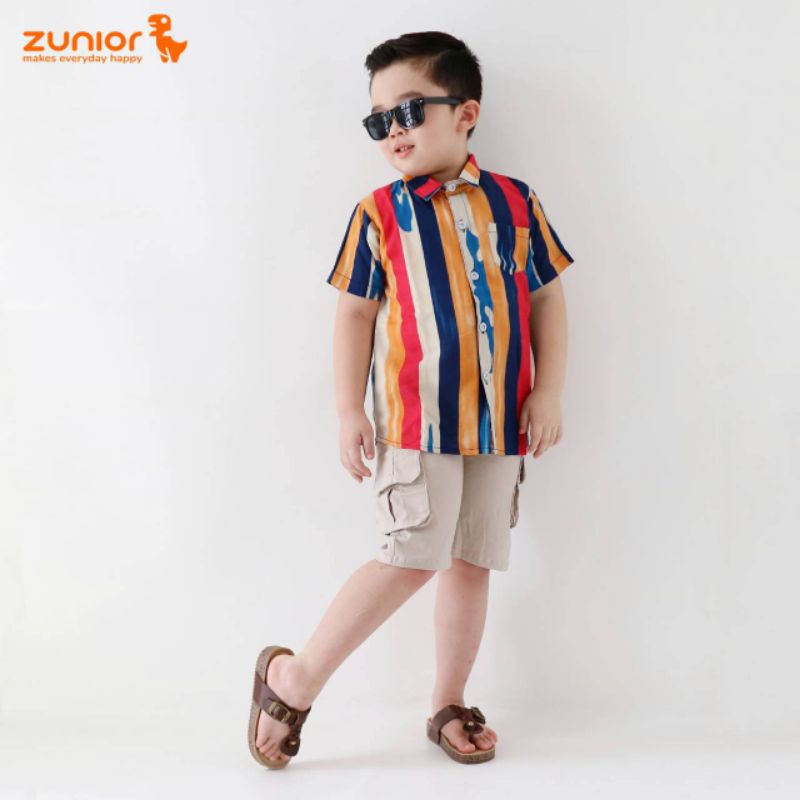 Celana Anak Pendek Cargo Laki-Laki dan Perempuan Zunior Premium 6 Warna 2-12 Tahun