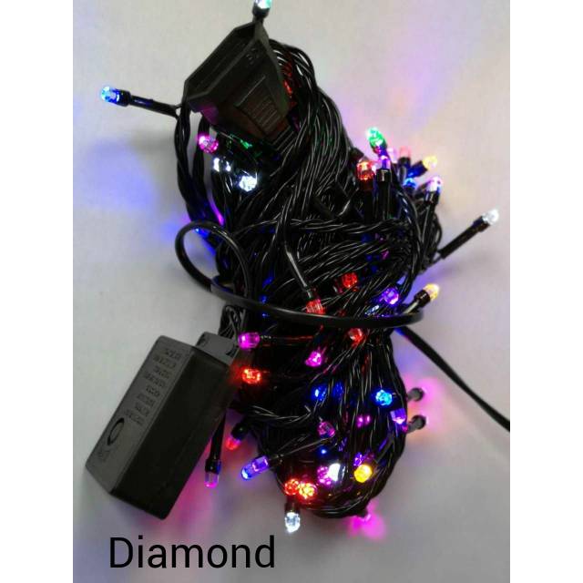 lampu tumblr 7warna/ natal led/Dekorasi/Model mini diamond/twinkle light  RGB / lamcip/roket