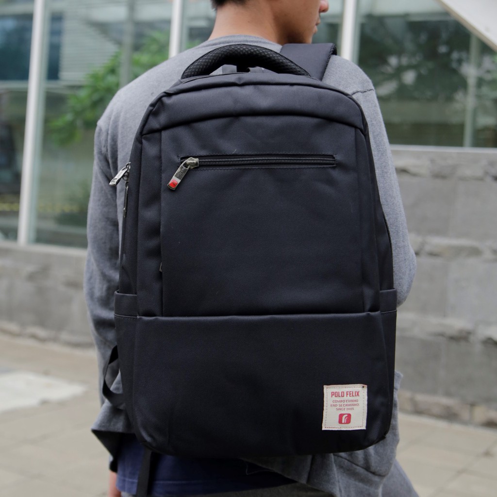 Tas Ransel Laptop - Backpack Kuliah Kerja Laptop 14 Inch Travel Multifungsi Pria Wanita Cewek Cowok