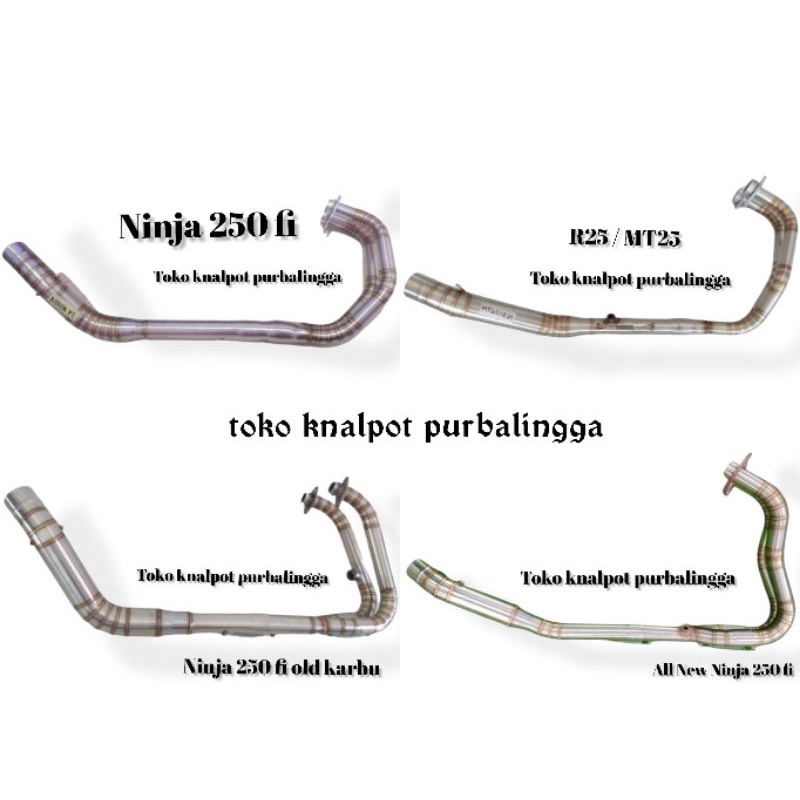 HEADER LEHERAN NINJA 250 FI OLD NINJA NEW NINJA KARBU Z250 R25 MT25 CBR 250RR knalpot racing ninja 2