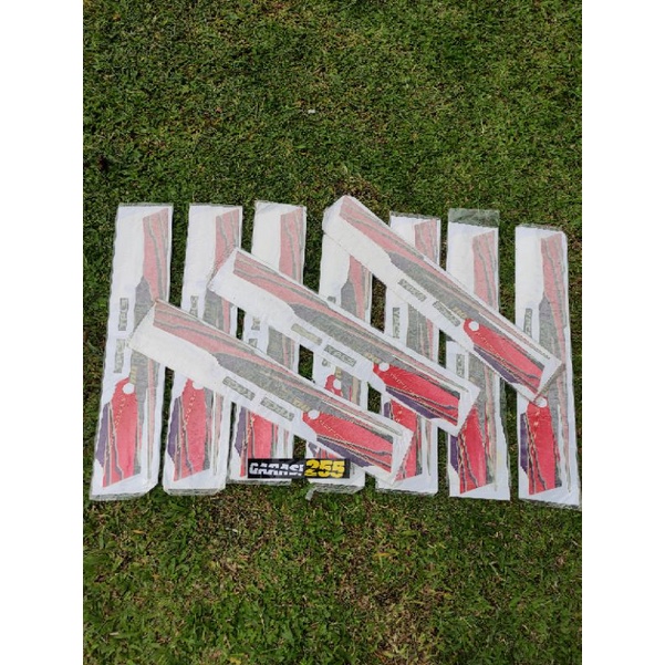 striping sticker list body yamaha force1 force 1 96 hitam merah nos