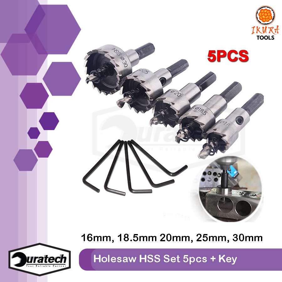 Jual Mata Bor Holesaw Besi Hole Saw Hss Set Pcs Mata Bor Besi Serba