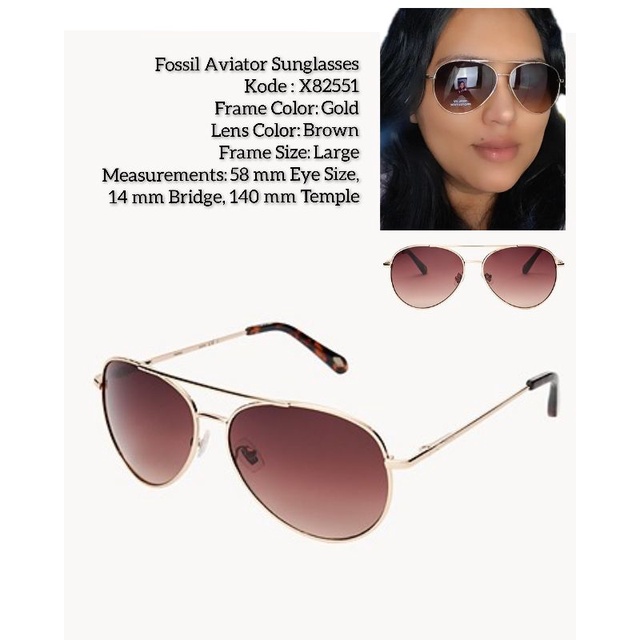 Fossil Aviator Sunglasses
