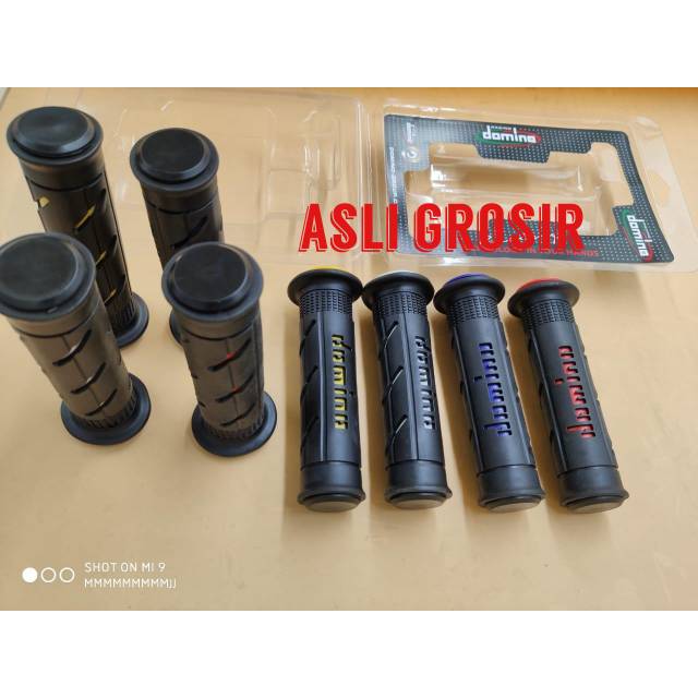 grip domino ter sedia wrna hijau biru merah abu kuning harga 1set kiri kanan produk import universal