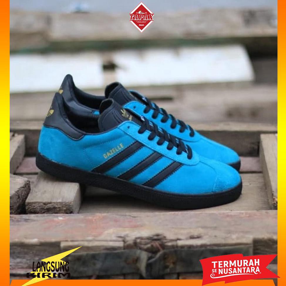 Sepatu Pria Keren Adidas Gazelle Blue Tosca Original Komponen Murah