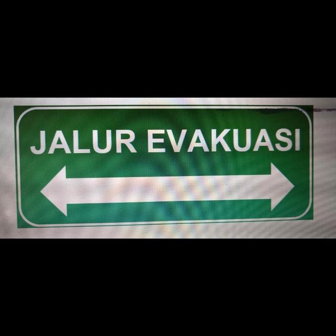

SIGN AKRILIK K3 RAMBU SAFETY JALUR EVAKUASI GLOWING IN DARK UK 10X30CM
