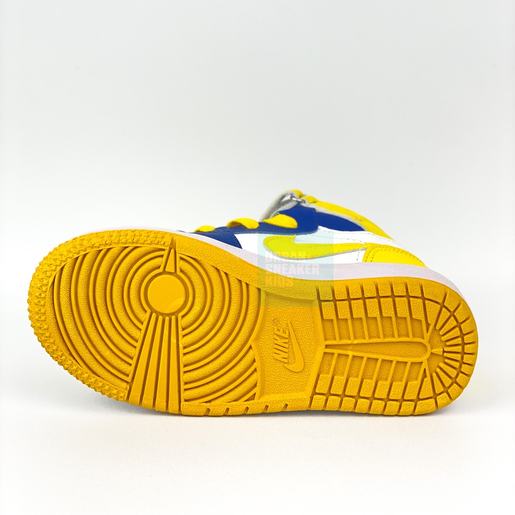 Sepatu Sneakers Anak Import Laki laki Warna Navi Kuning Usia 3-10 Tahun - Urban Sneaker Kids