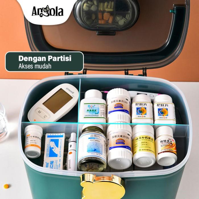 Angola Kotak Obat C87 Medicine Box Tempat Penyimpanan Obat Storage Box Terlaris