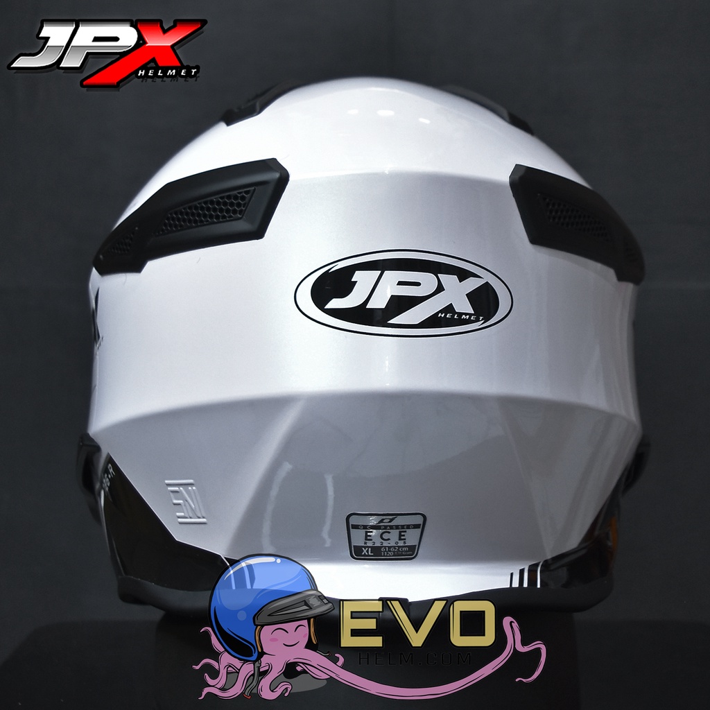 HELM JPX MOTOCROSS_JPX MX 726R - PEARL WHITE (ONGKIR 2 KG) JPX ROBOT JPX CAKIL JPX MX726R ORIGINAL HELM JPX MX