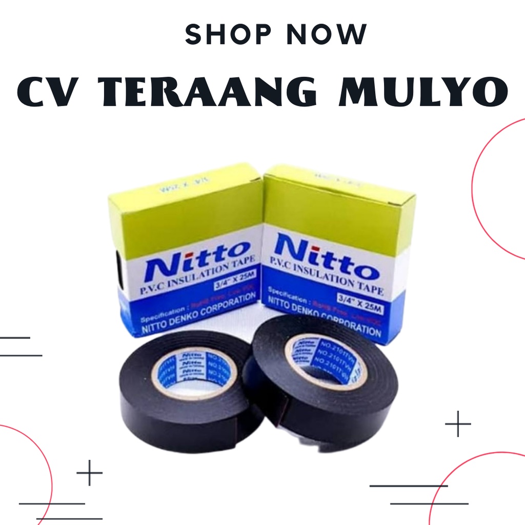 

ISOLASI LISTRIK HITAM 3/4 25M NITTO