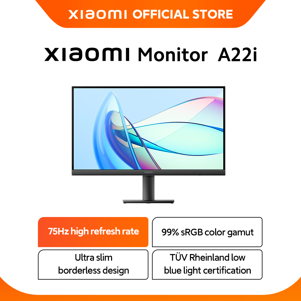 Xiaomi Monitor A22i | Panel VA 75Hz FHD Monitor 22 Inch | Resmi 3 Tahun [ Official Store ]