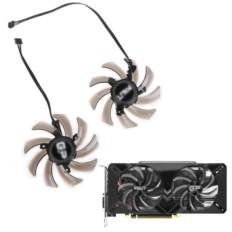 Bt GA91S2U 4Pin 12V 0.4A GPU Kipas Pendingin Untuk PALiT Untuk PNY Gtx1660Ti Super RTX 2060 2070 RTX2060 Graphics Card Cooling