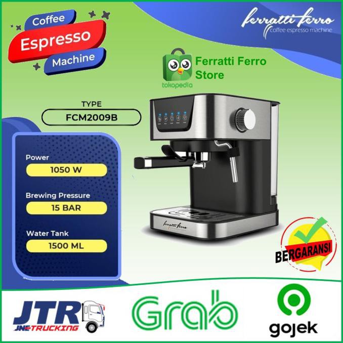 Mesin Pembuat Kopi Espresso Maker Ferrati Ferro Fcm2009B Fcm 2009B V3Crlcmyk5