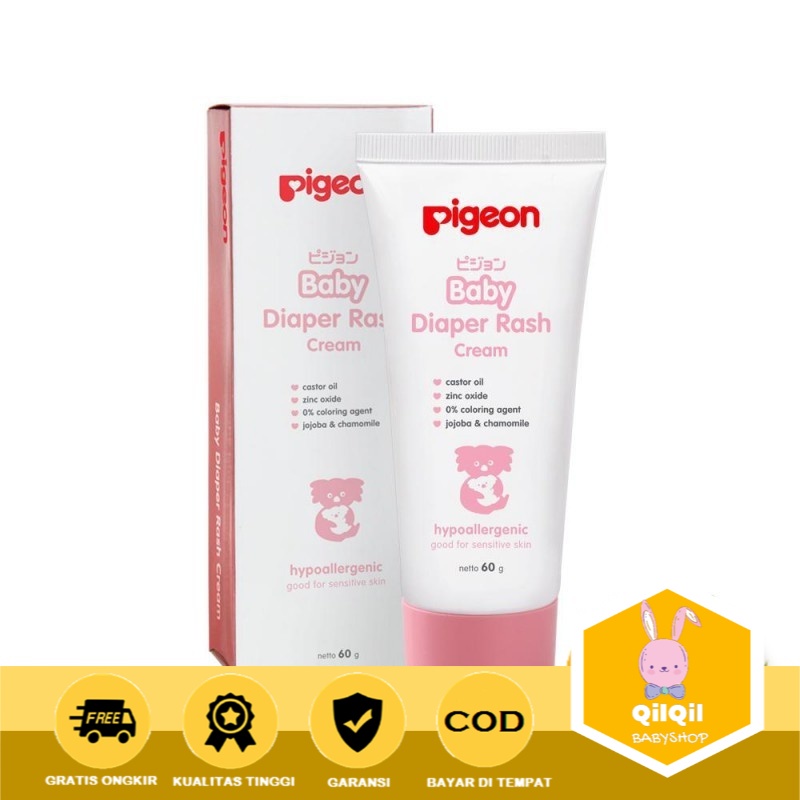 RPA Pigeon Baby Cream Diaper Rash 60gr /ruam popok/ iritasi ringan / kemerahan / cream kulit bayi / gatal