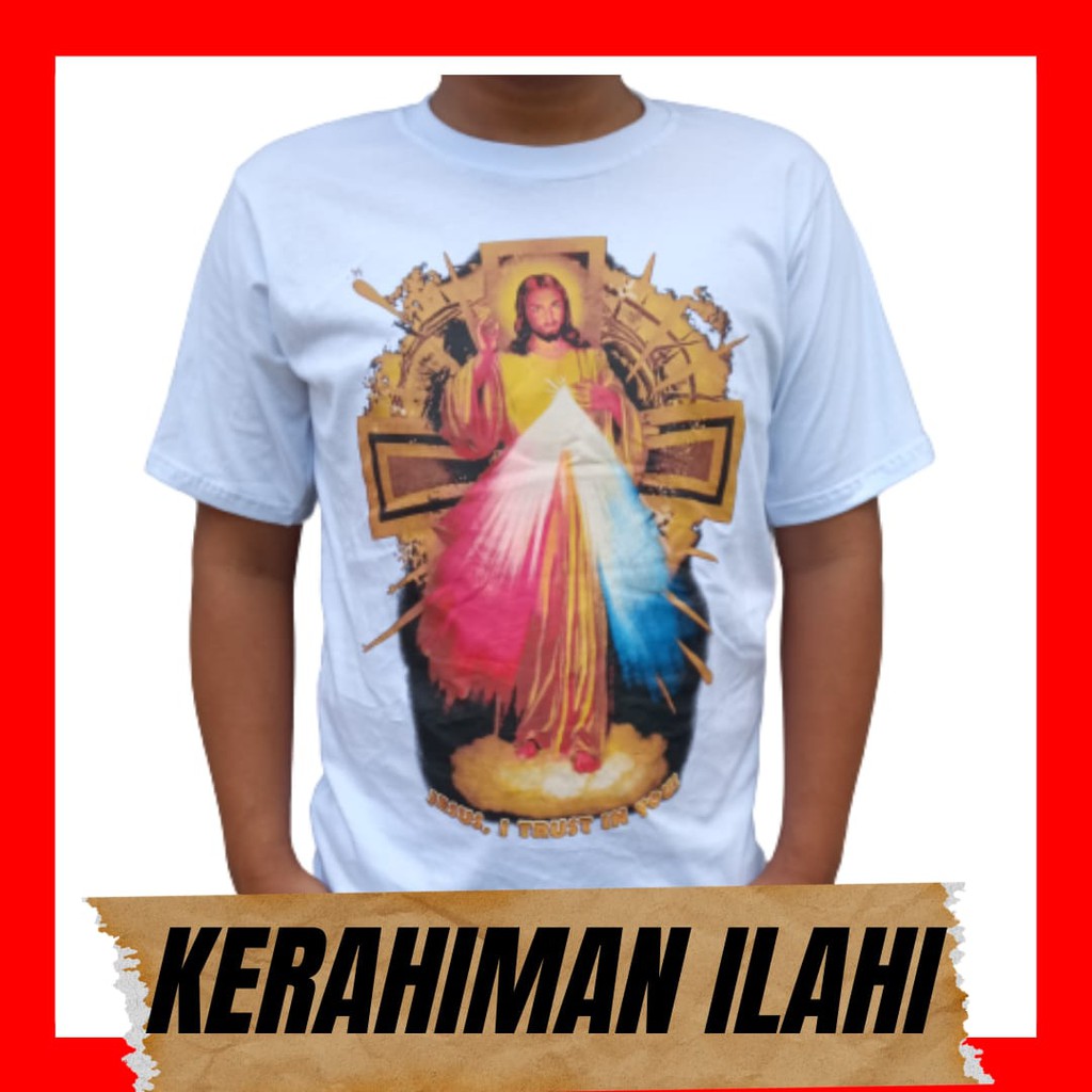 Kaos Rohani Kerahiman Ilahi/ Kaos Rohani Katholik / Baju Rohani Katolik / Rohani Kristen