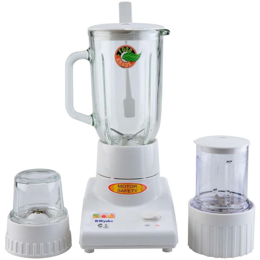 Gelas Blender Miyako Plastik Kaca Beling 1 L 1.5 L 2 L Pisau Monting Mounting Blender Dry Mill Wet Will Chopper Bumbu Kering Bumbu Basah Plastik Kaca Beling Miyako BL  101 102 PL GS  151 152 PF GF CH 211 511 PLY 501 PF Original Asli Gear Plastik Fullset