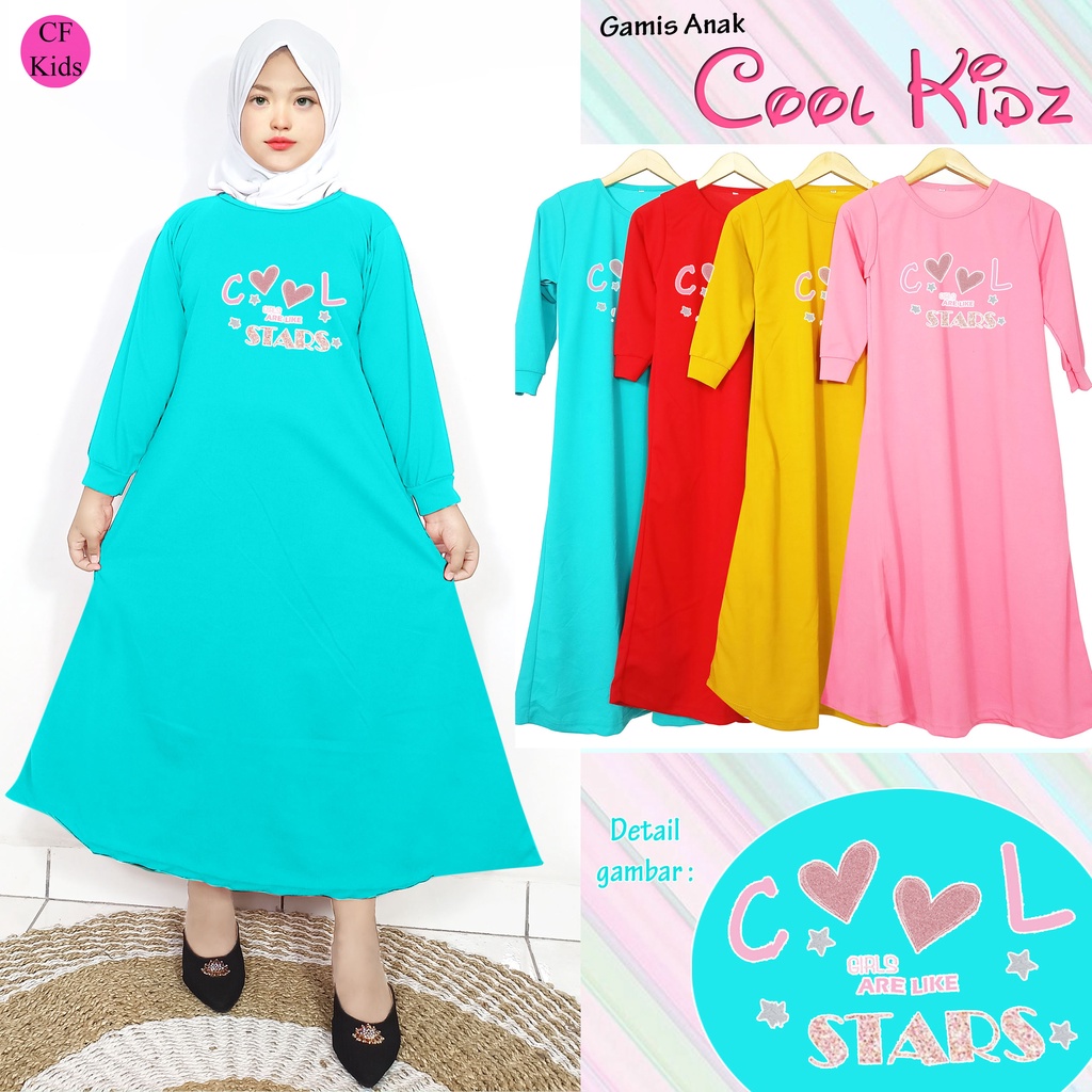 Gamis Anak Perempuan DTF Cool Star CF Kids