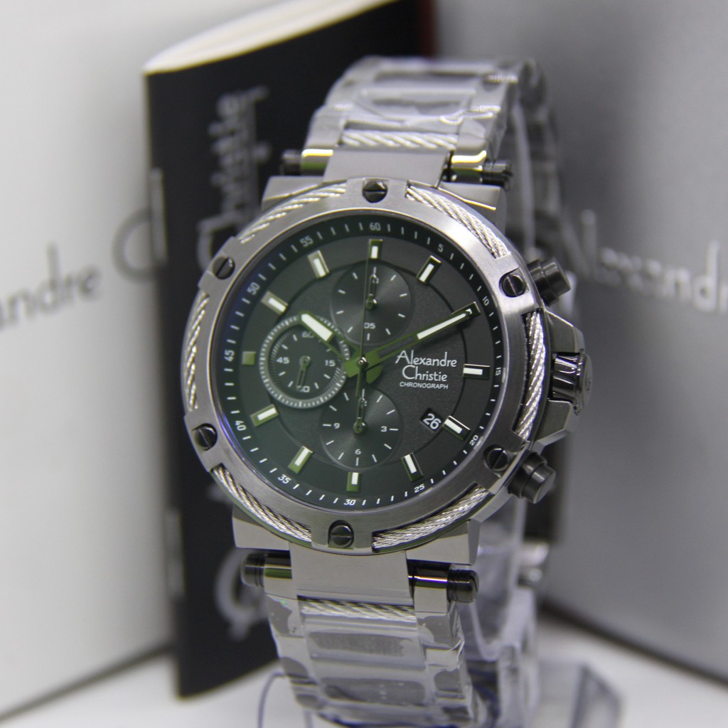 ALEXANDRE CHRISTIE 6561 PRIA DARK GREY ORIGINAL AC6561 AC 6561 JAM TANGAN COWOK ARLOJI COWOK