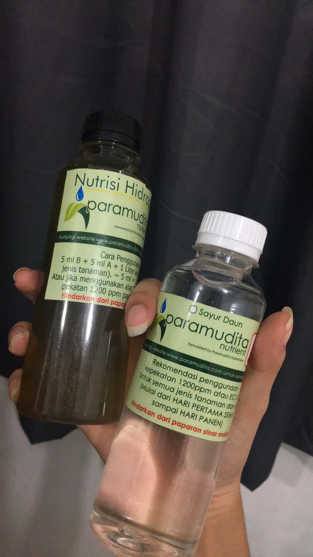 Nutrisi Sayuran Daun Hidroponik Ab Mix Paramudita 250ml Cair
