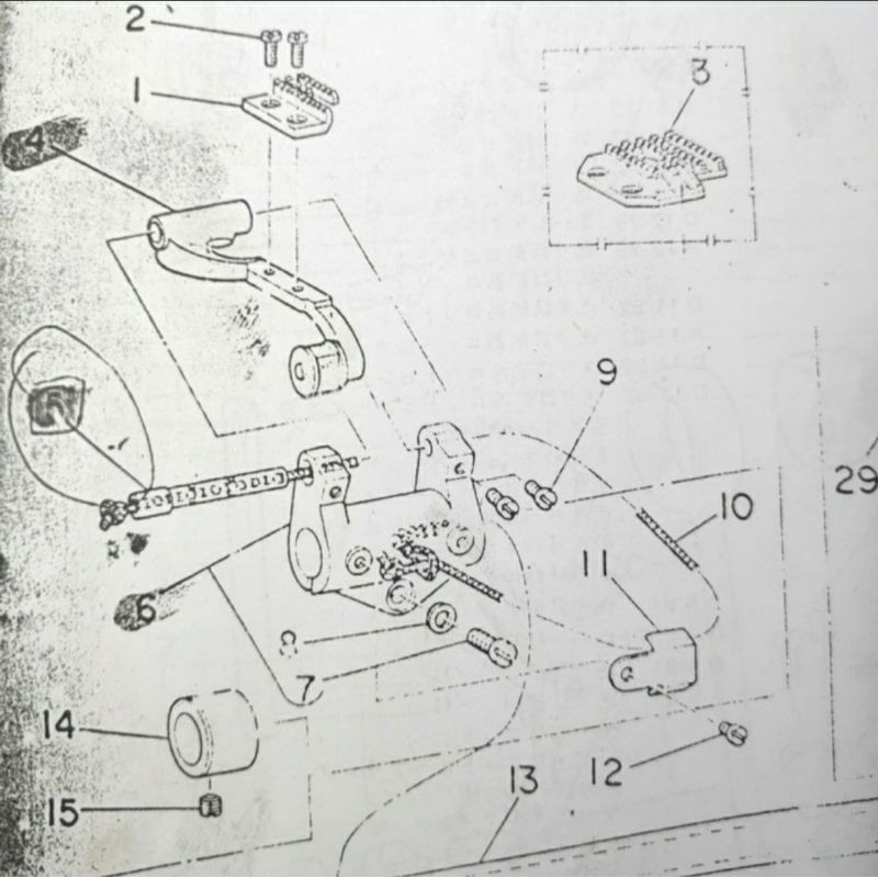 Ayakan Gigi Juki DDL-555-B1602-555 0A0 / Feed Dog Base